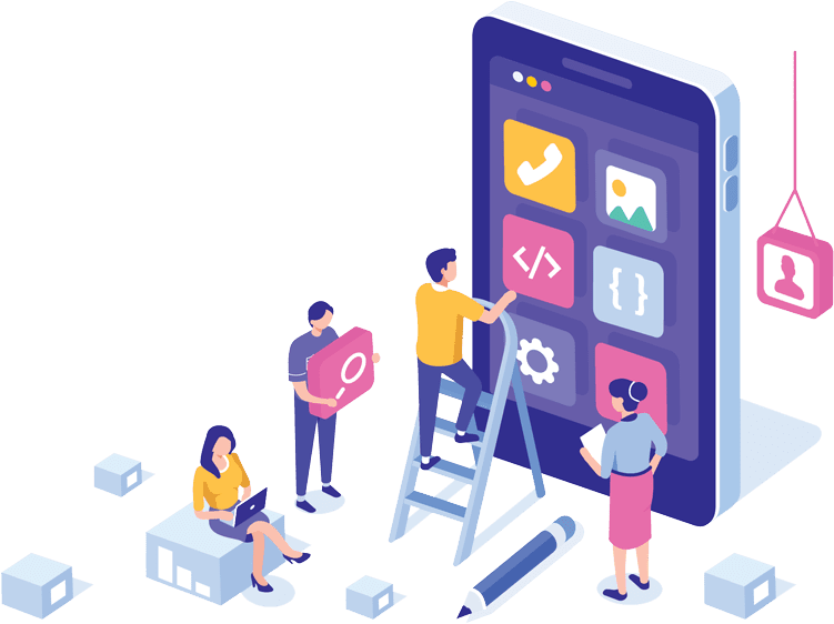 app development illustration