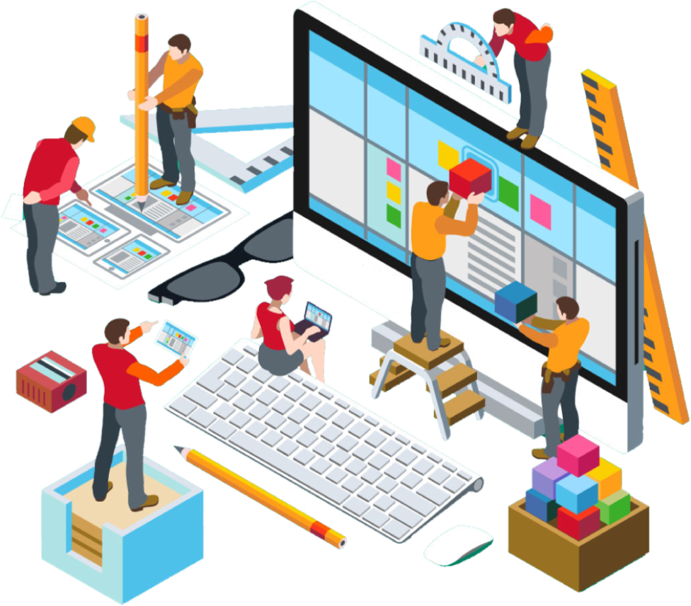 web development illustration